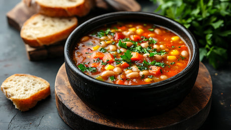 Slik lager du minestronesuppe med kjøkkenutstyr fra ONYX Cookware
