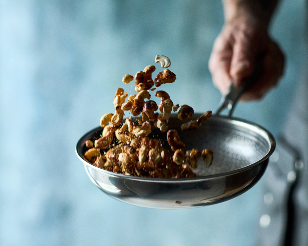Oppskrift på krydrede cashewnøtter