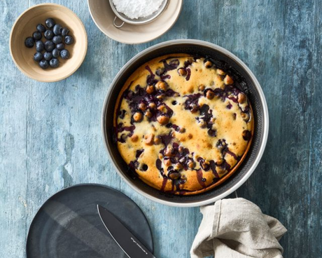 Clafoutis med blåbær