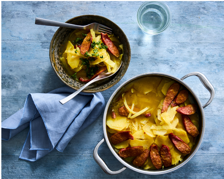 Karrykål og pølser