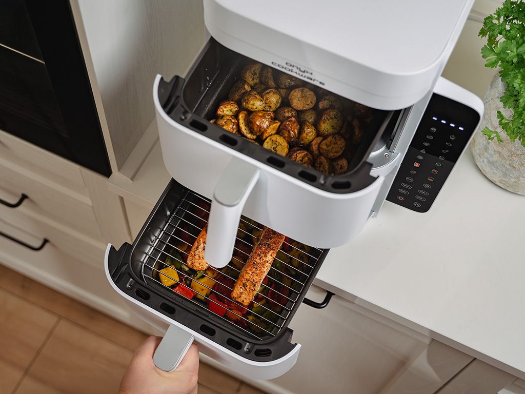AIRFRYER - DUAL STACK 12L - HVIT - 4