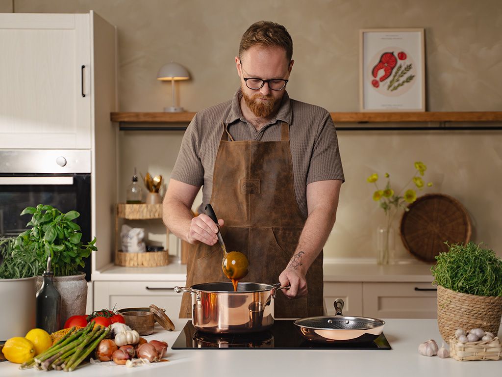 KOBBER HYBRID NON-STICK GRYTESETT - 2 DELER - 5