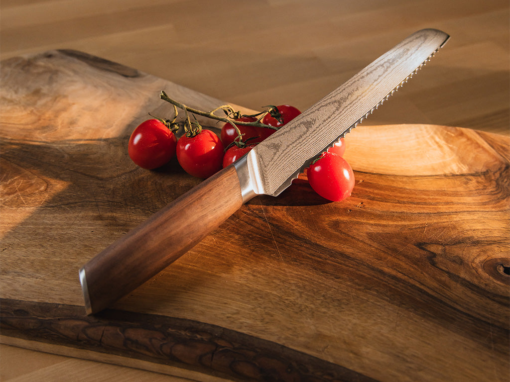 Damaskus brødkniv 20cm