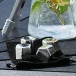 DRIKKEGLASS SETT - VINGLASS AV RUSTFRITT STÅL - 2