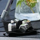 DRIKKEGLASS SETT - VINGLASS AV RUSTFRITT STÅL - 2