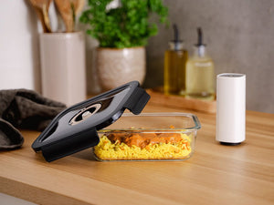 FIRKANTET VAKUUM GLASSBEHOLDER – 1230ML - 2