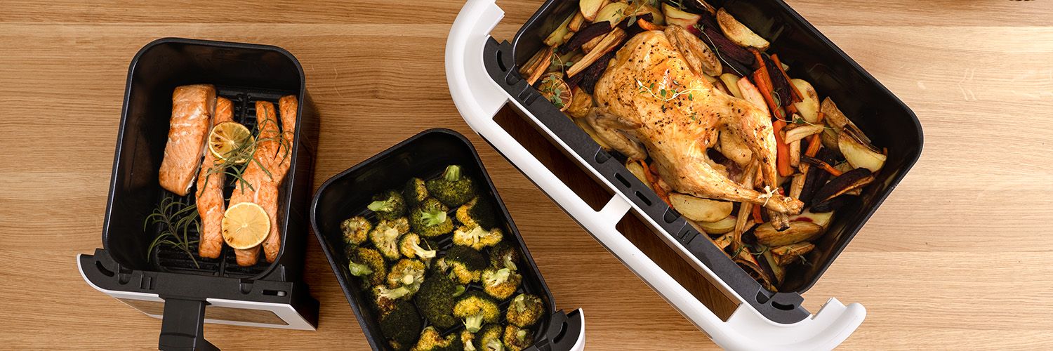 AIRFRYER - DUAL - KOMPLETT SETT