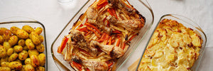OVENPROOF GLASS DISHES SET - 9