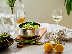 SAUS GRYTE MED AVTAGBART HÅNDTAK 18CM SETT - 3