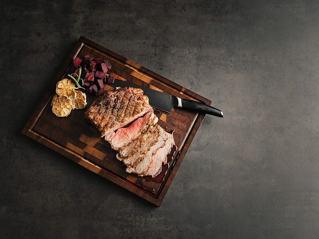 VALNØTTSKJÆREBRETT – PREMIUM SETT