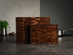 VALNØTTSKJÆREBRETT – ESSENTIAL SETT - 8