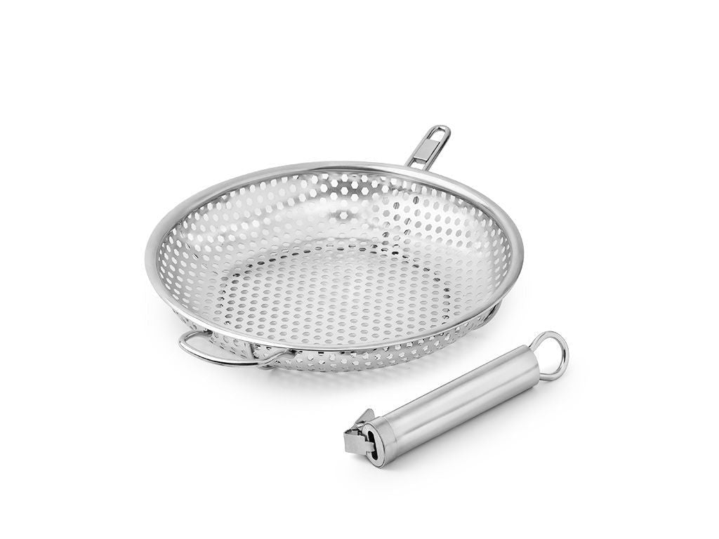 BBQ GRILLPANNE MED AVTAGBART HÅNDTAK 28 CM - 3