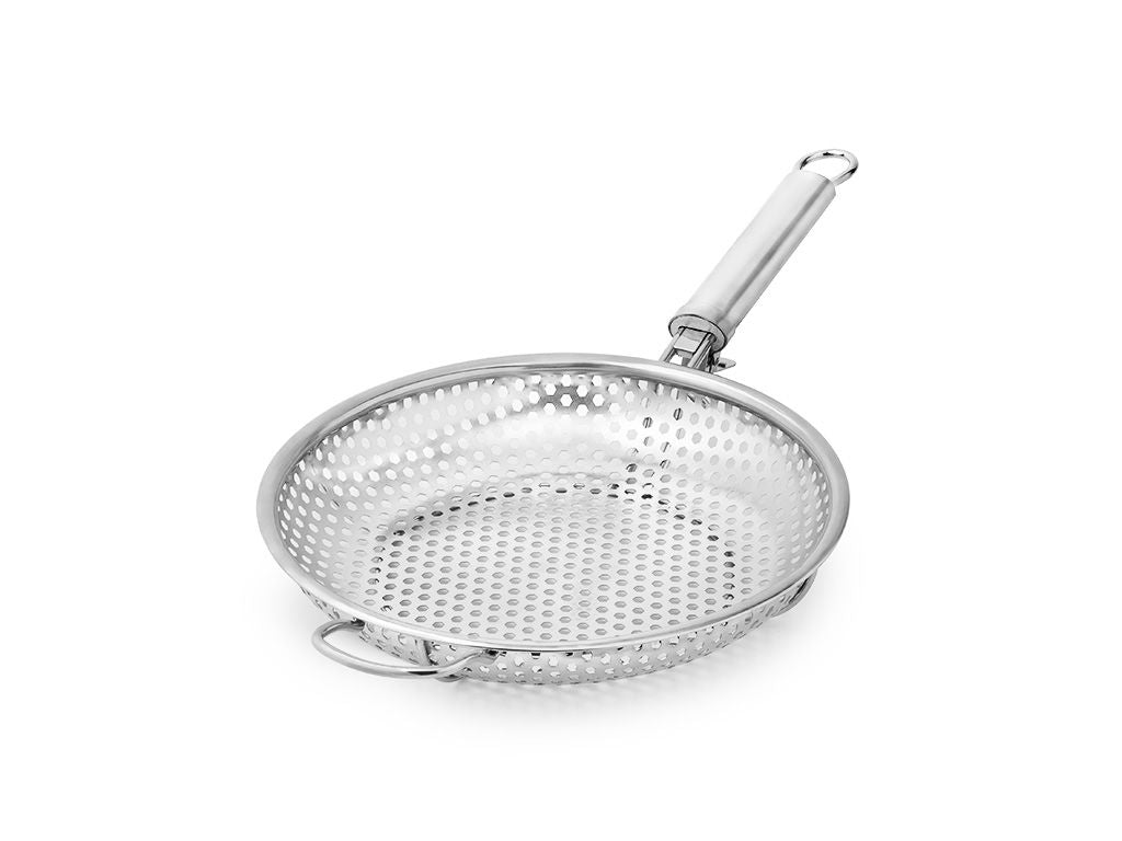 BBQ GRILLPANNE MED AVTAGBART HÅNDTAK 28 CM