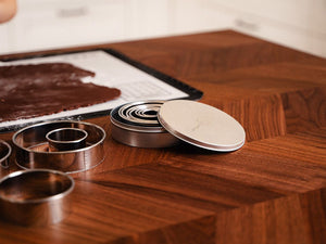 RUSTFRITT STÅL KAKESKJÆRERSETT - 3