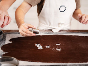 RUSTFRITT STÅL KAKESKJÆRERSETT - 4