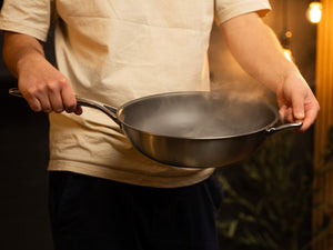 ZERO – NATURLIG NON-STICK WOKPANNE 30 CM - 9