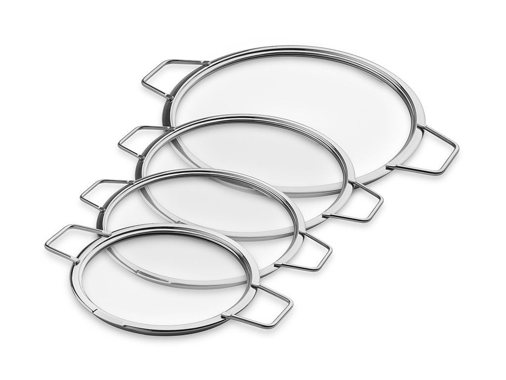 STABELBARE GLASSLOKK – 18/ 20/ 24/ 28 CM – 4 DELER - 1