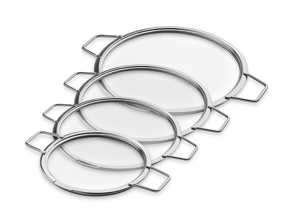 STABELBARE GLASSLOKK – 18/ 24/ 26/ 28 CM – 4 DELER - 1