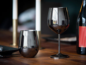 VINGLASS AV RUSTFRITT STÅL SETT 4-PAKK - 9