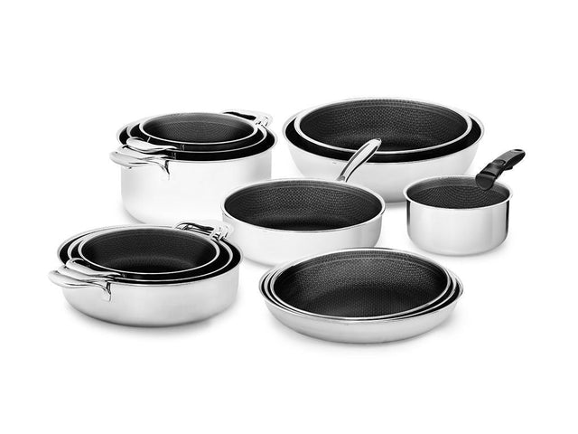 HANDLELESS 13-PCS MIXED COOKWARE SET WITH DETACHABLE HANDLE - 1
