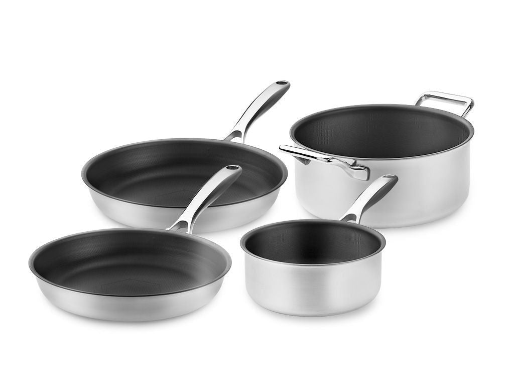 ZERO – NATURLIG NON-STICK BLANDET GRYTE-/PANNESSETT - 4-DELER - 1