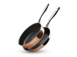 KOBBER HYBRID NON-STICK STEKEPANNE+SAUTÉPANNESSETT - 2 DELER - 1