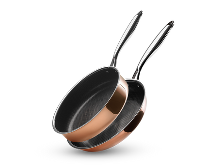 KOBBER HYBRID NON-STICK STEKEPANNE+SAUTÉPANNESSETT - 2 DELER - 1