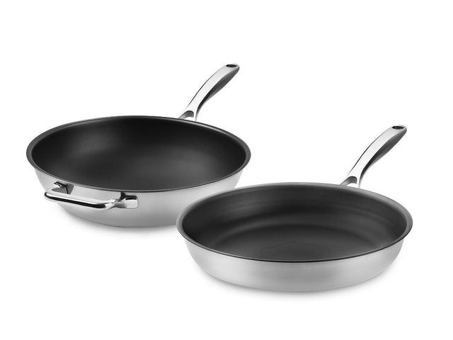 ZERO – NATURLIG NON-STICK WOKSETT – 2 DELER - 1