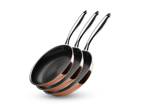 KOBBER HYBRID NON-STICK STEKEPANNESSETT - 3 DELER - 1