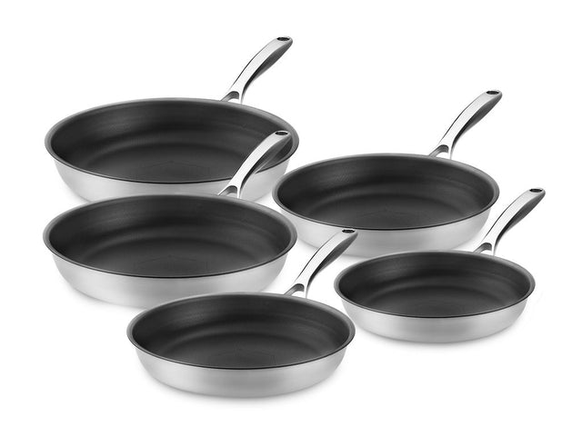 ZERO – NATURLIG NON-STICK STEKEPANNESSETT – 5 DELER - 1