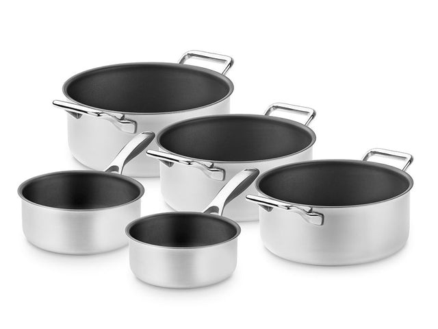 ZERO – NATURLIG NON-STICK GRYTESETT – 5 DELER - 1
