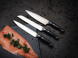 3-DELE KOKKE-FORSKJÆR-BRØD KNIVSETT - 2