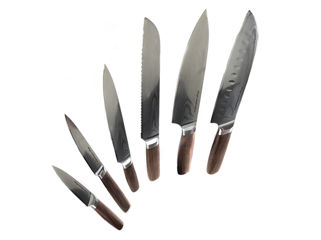 Damaskus komplett knivsett