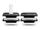 REKTANGULÆR VAKUUM GLASSBEHOLDER – 1040ML – SETT – 4 STK
