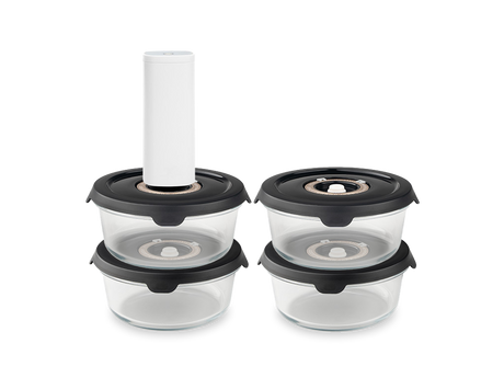 RUNDT VAKUUM GLASSBEHOLDER – 635ML SETT - 4-STYK - 1