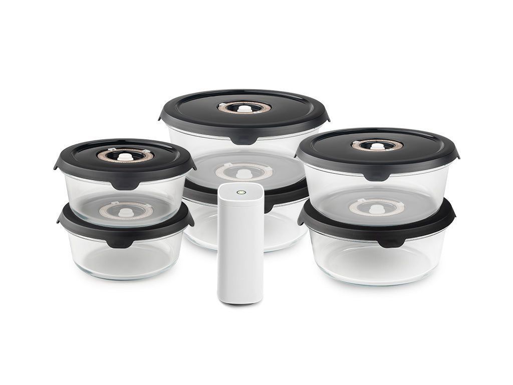 RUNDT VAKUUM GLASSBEHOLDER MIX SETT – 6-STYK - 1