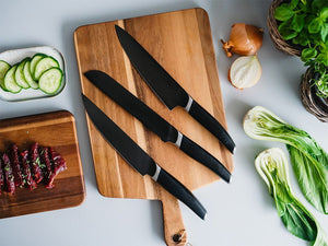 3-DELE KOKKE-FORSKJÆR-BRØD KNIVSETT - 2