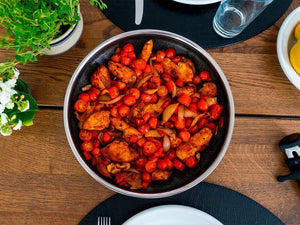 STEKEPANNE MED AVTAGBART HÅNDTAK 3-DELER SETT - 3