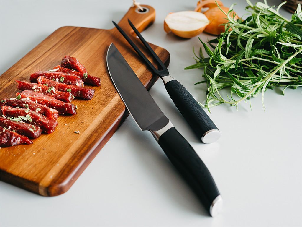 MEAT FORK + SLICE KNIFE BUNDLE - 4